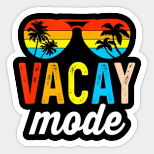 Vacay Mode Vacation Summer Cruise Family Holiday Sticker